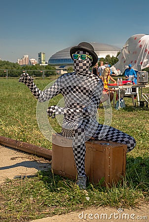 July 26, 2015. Red Bull Flugtag. Before the competition starts. Editorial Stock Photo