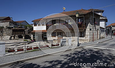 22 July 2021, Rural Tourism House `Casa Sao Cristovao` in the center of Boticas Village. Editorial Stock Photo