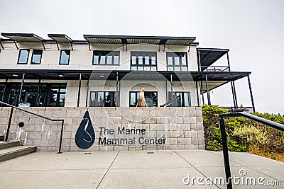 July 4, 2019 Sausalito / CA / USA - The Marine Mammal Center located in Marin Headlands in North San Francisco bay; the center is Editorial Stock Photo