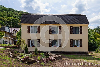 July 4, 2021, Soroca Moldova, holiday guest house. For editorial use. Editorial Stock Photo