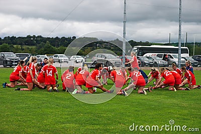 Liberty Insurance Camogie Intermediate Championship: Cork vs Dublin Editorial Stock Photo