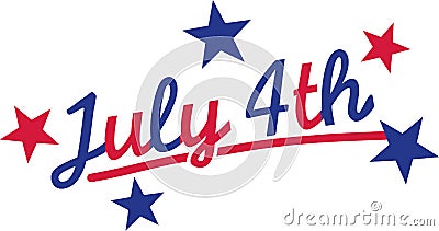 July 4th - independence day usa Vector Illustration