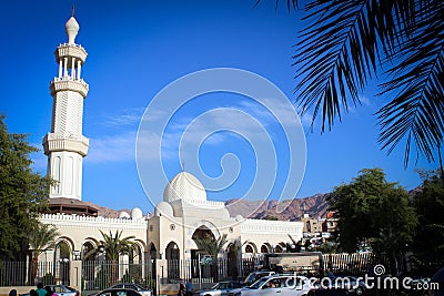 Juma Mosque view in Aqaba, Jordan Editorial Stock Photo