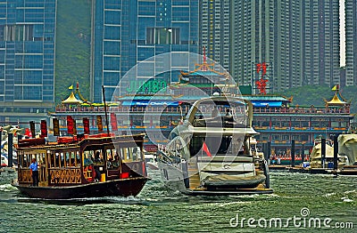 Jumbo floating restaurant, hong kong Editorial Stock Photo