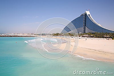 Jumeirah Beach hotel Stock Photo