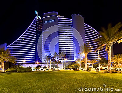 Jumeirah Beach Hotel, Dubai Editorial Stock Photo