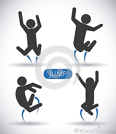 Jump design Vector Illustration