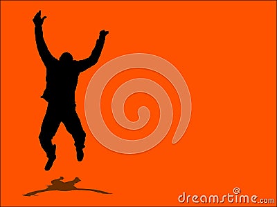 Jump for joy! Vector Illustration