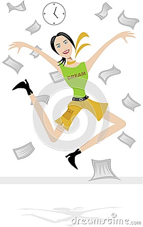 Jump for Joy Stock Photo