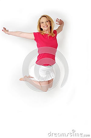 Jump for Joy Stock Photo