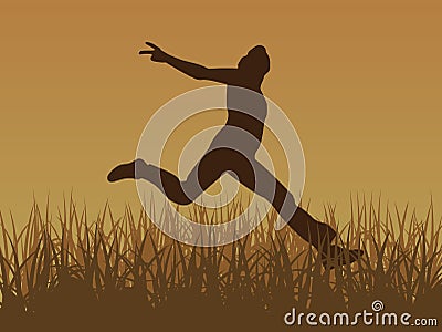 Jump for joy vector Vector Illustration