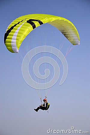 Jump with a parachute Editorial Stock Photo