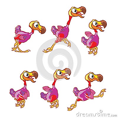 Jumping Dodo Sprite Stock Photo