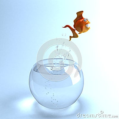 Jumping fish Stock Photo