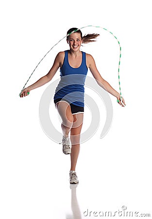 Jumping rope Stock Photo