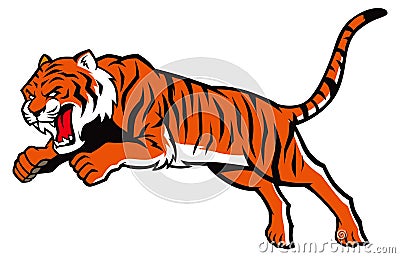 Jumping Tiger Royalty Free Stock Images - Image: 36104599