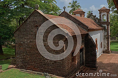Hapel Of St. Catherine,Church built in 1510 A.D.,UNESCO World Heritage Site,Old Goa Stock Photo
