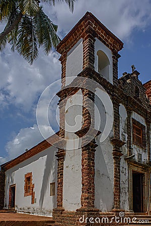 Chapel Of St. Catherine,Church built in 1510 A.D.,UNESCO World Heritage Site,Old Goa Stock Photo