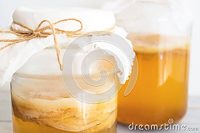 Jun tea scobe Stock Photo