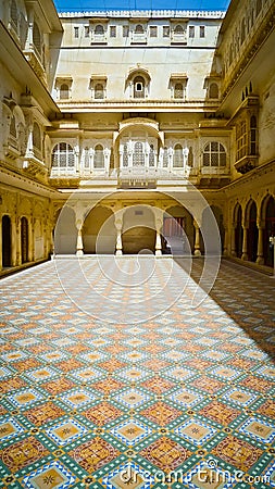 Junagarh Fort inner court Stock Photo