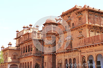 Junagarh red fort bikaner rajasthan india Stock Photo