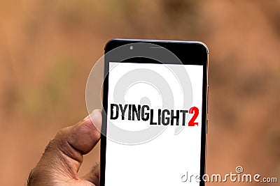 June 12, 2019, Brazil. In this photo illustration the Dying Light 2 logo is displayed on a smartphone Cartoon Illustration