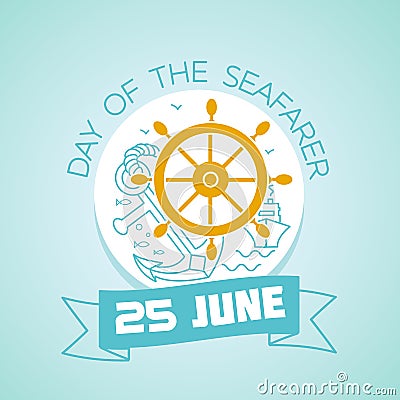 25 june Day of the Seafarer Stock Photo