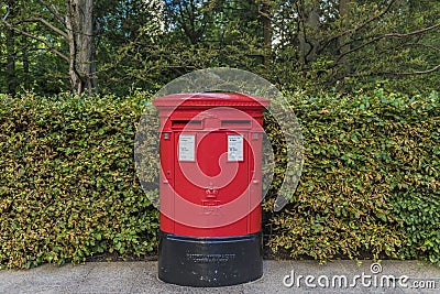 A typical view in Canary Wharf Editorial Stock Photo