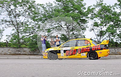 June 2, 2011 - Prime Yalta Rally 2011 The most prestigious and challenging automobile competition in Ukraine. Yalta, Crimea, Editorial Stock Photo