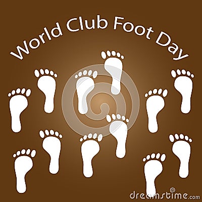 World Clubfoot Day Vector Illustration