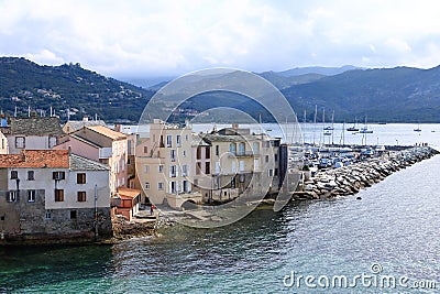 June 02 2023 - Saint-Florent, Corsica, France: beautiful coastal city in the north of the island Editorial Stock Photo