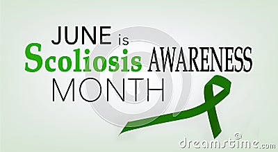 June is scoliosis awareness month Stock Photo