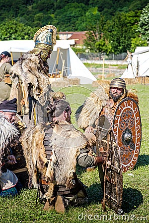 10-11 June 2017. Vienne, France. Gallo-Roman Days historic festival. Editorial Stock Photo