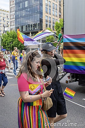 17 June 2023. Warsaw, Poland: On the day of an annual LGBTQ Equality Parade Editorial Stock Photo