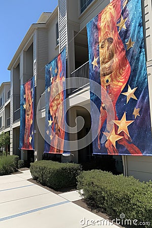 juneteenth celebration decorations and banners Stock Photo