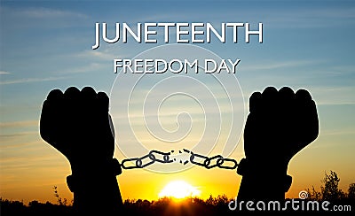 Juneteenth Fredom Day Stock Photo