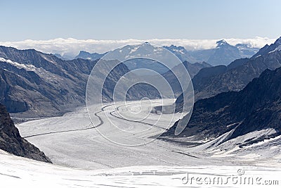 Jungfraujoch plateau, Switzerland Stock Photo