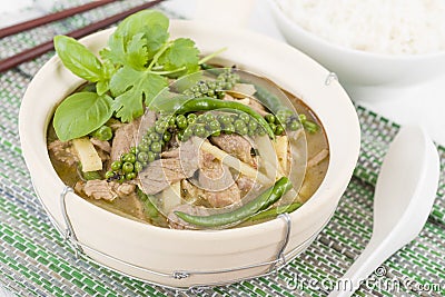 Jungle Curry (Kaeng Pa) Stock Photo