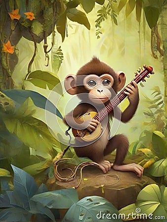 Jungle Groove Maestro Stock Photo