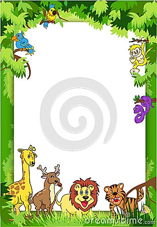 Jungle Invitation Stock Photo