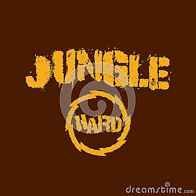 Jungle music t-shirt illustration Vector Illustration