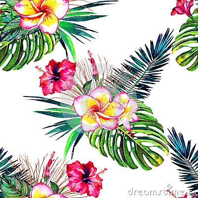 Jungle paradise pattern Stock Photo