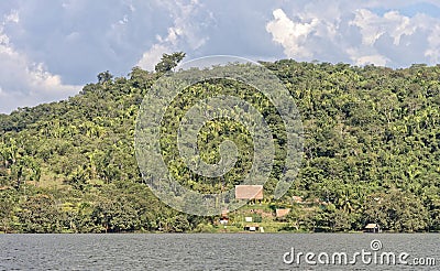 Jungle retreat hut Stock Photo