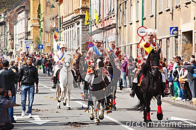 Juni parade on Brasov city days Editorial Stock Photo