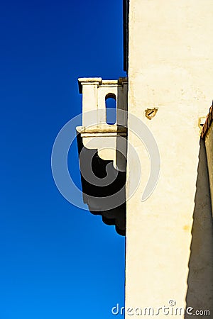 Juniper Serra balcony Stock Photo