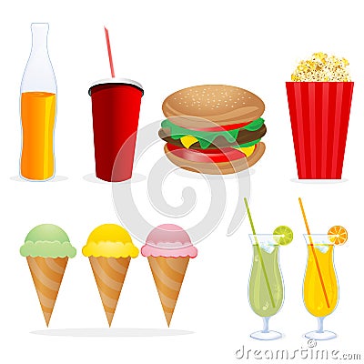 Junk foods Stock Photo