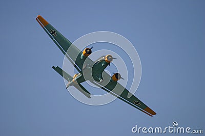 Junkers J-52 fly-by Editorial Stock Photo