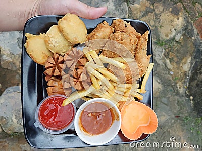 Junkfood for break time Stock Photo