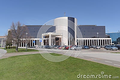 Junta de Castilla y LeÃ³n, building, front view, LeÃ³n city, Spain. Editorial Stock Photo