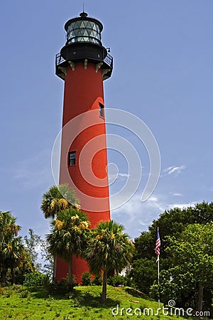 Jupiter Inlet Lighthouse Stock Photo